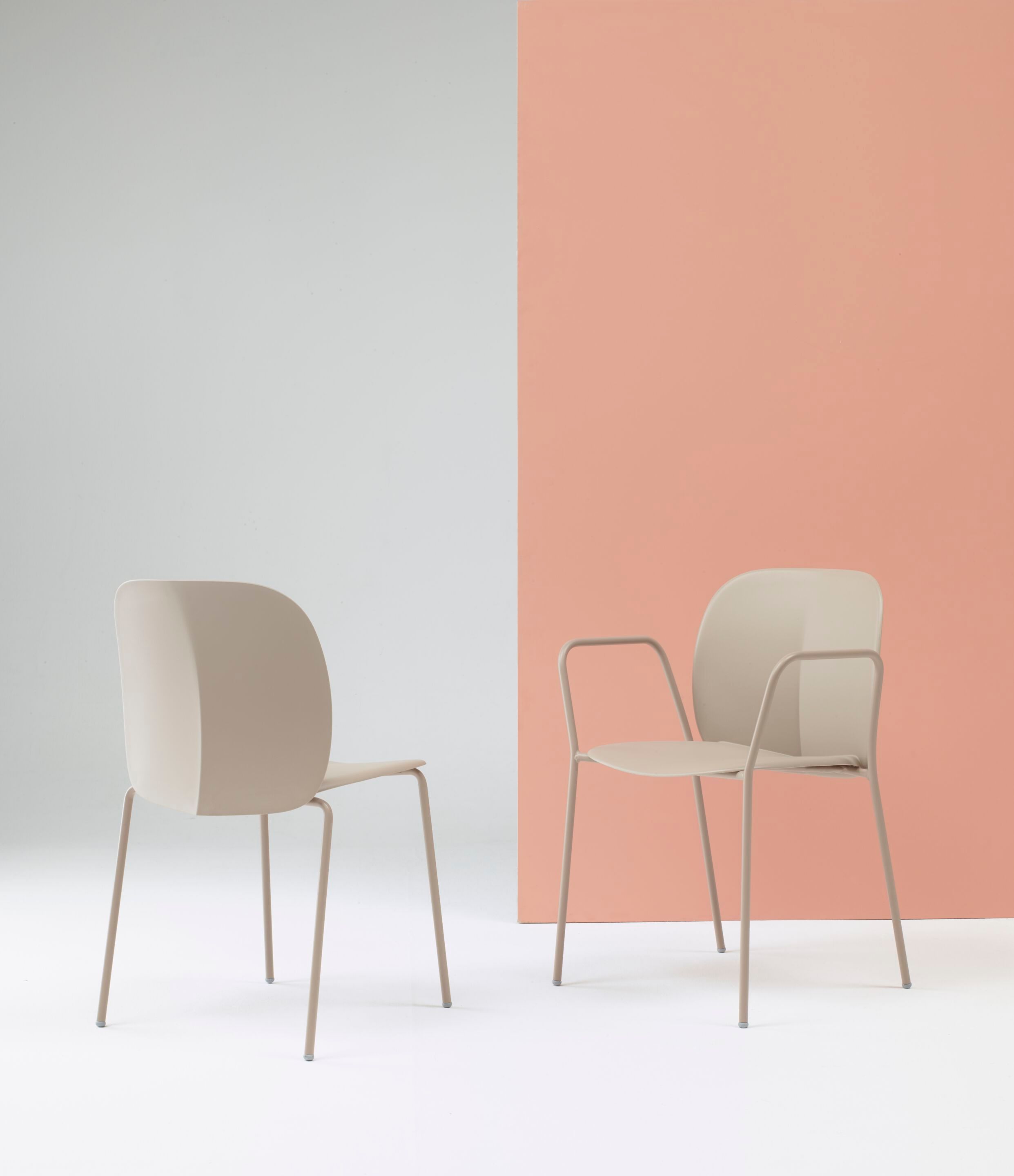 Рециркулированный пластиковый стул с подлокотниками S-CAB Mentha ARCH-00042567 - Вид №12