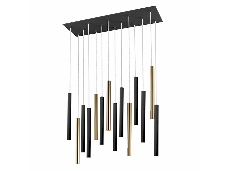 085365 Подвесной светильник 14L золото/черный DIM Schuller Varas 