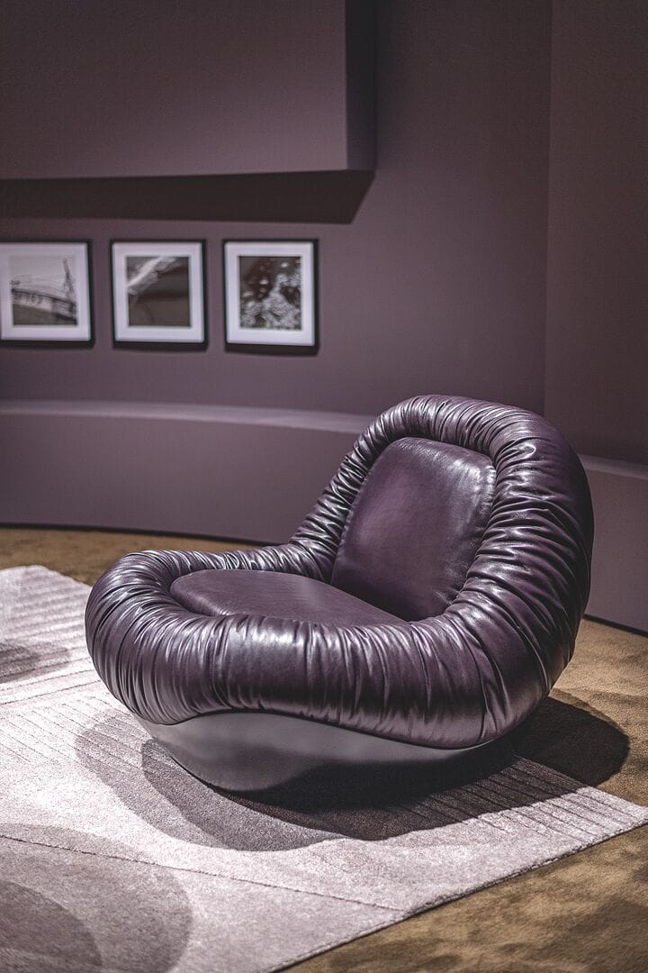 Кожаное вращающееся кресло Baxter BARRET ARCH-00049470 - Вид №1