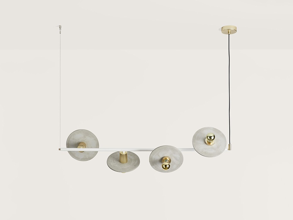 091804 Подвесной светильник белый - латунь Aromas del Campo Ohlala  - Вид №2