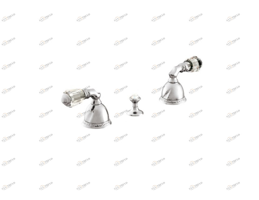 051622.A00.00 Биде с тремя отверстиями и кристаллами сваровски Золото 24К Mestre Oman