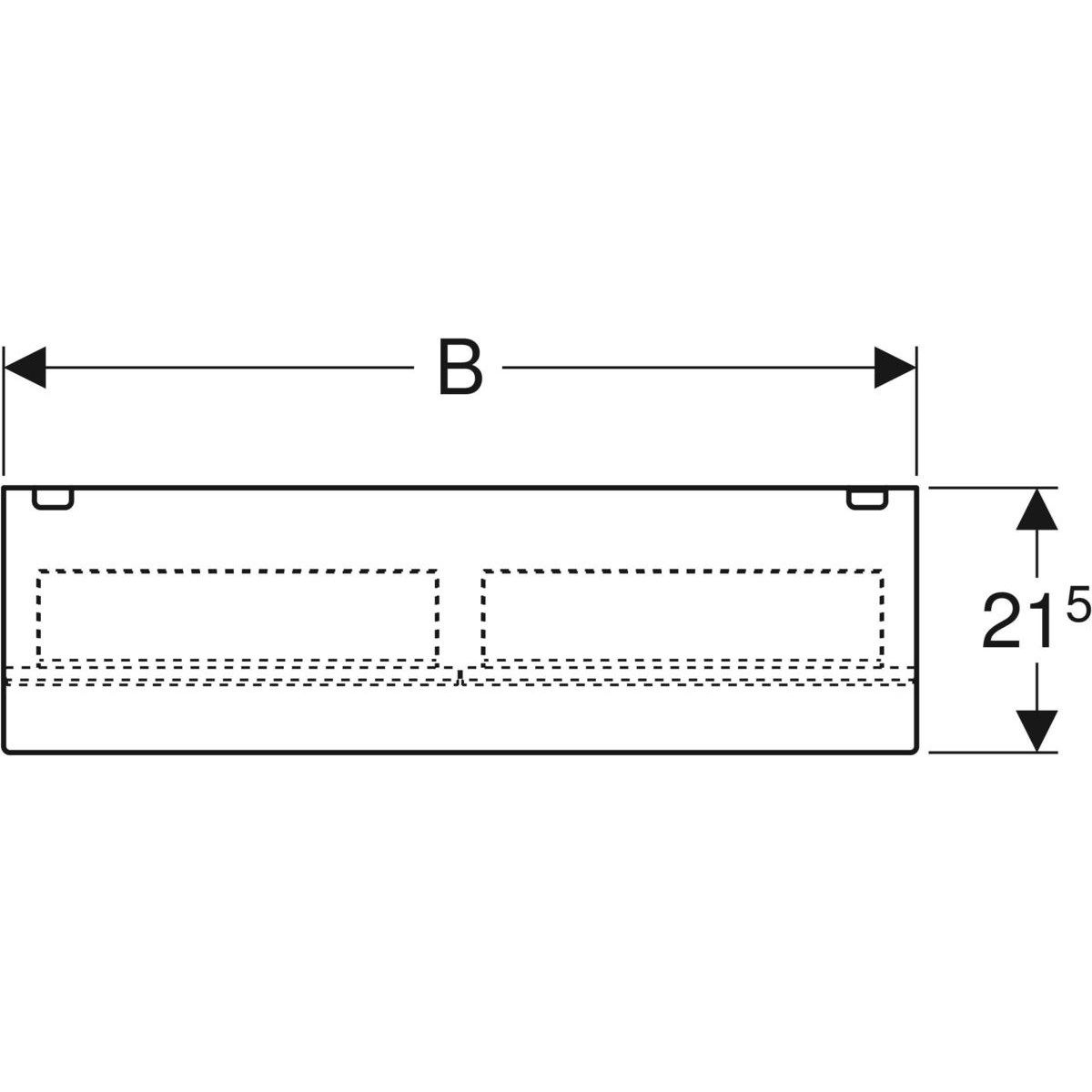 Зеркало со встроенным освещением для ванной комнаты Geberit Акант ARCH-00060835 - Вид №3