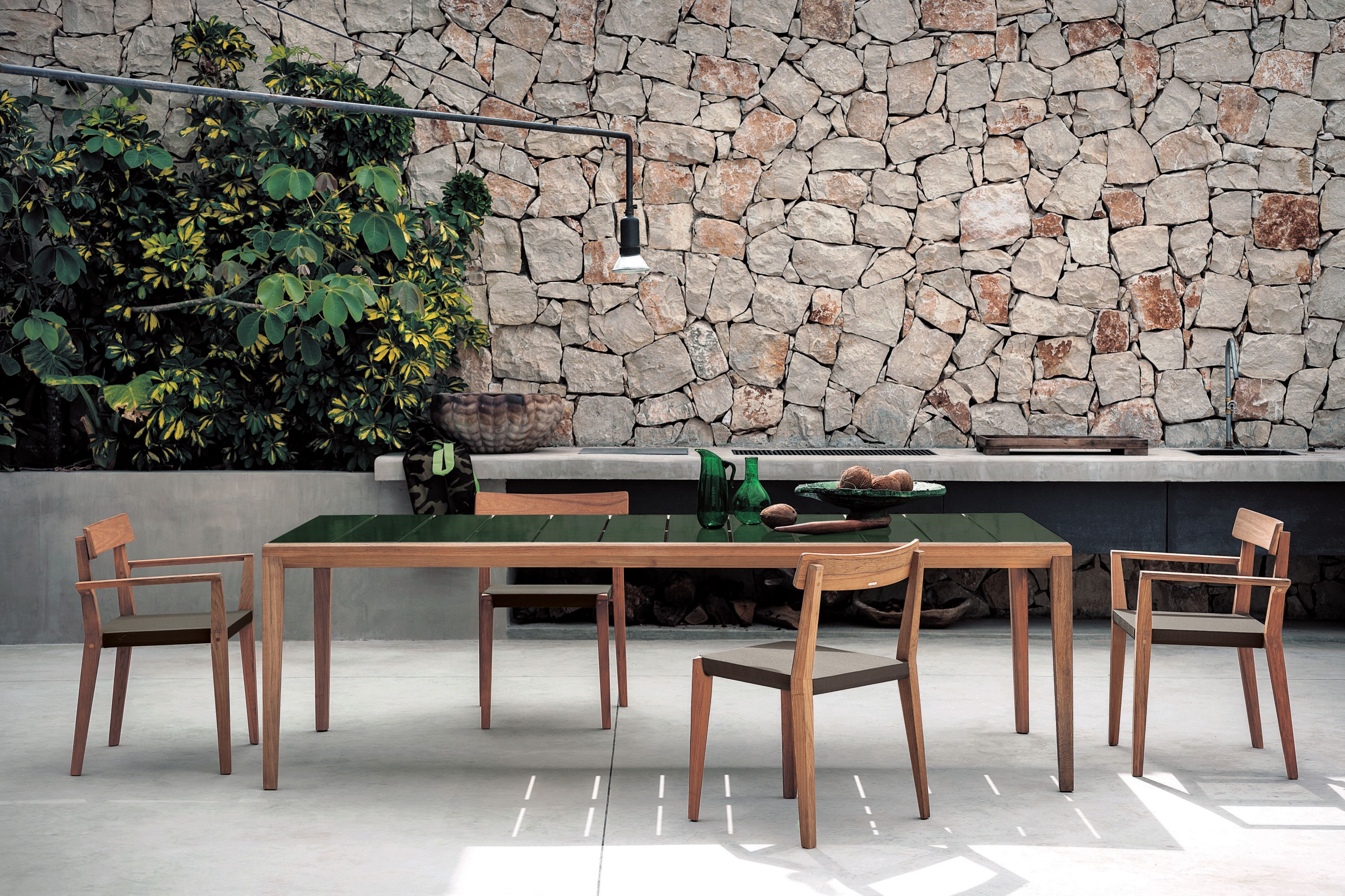 Стул для сада из тикового дерева RODA Teka ARCH-00051113 - Вид №3