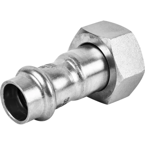 Муфта переходная Rommer 3/4"x15 мм с накидной гайкой ВПр-ВР нержавеющая сталь