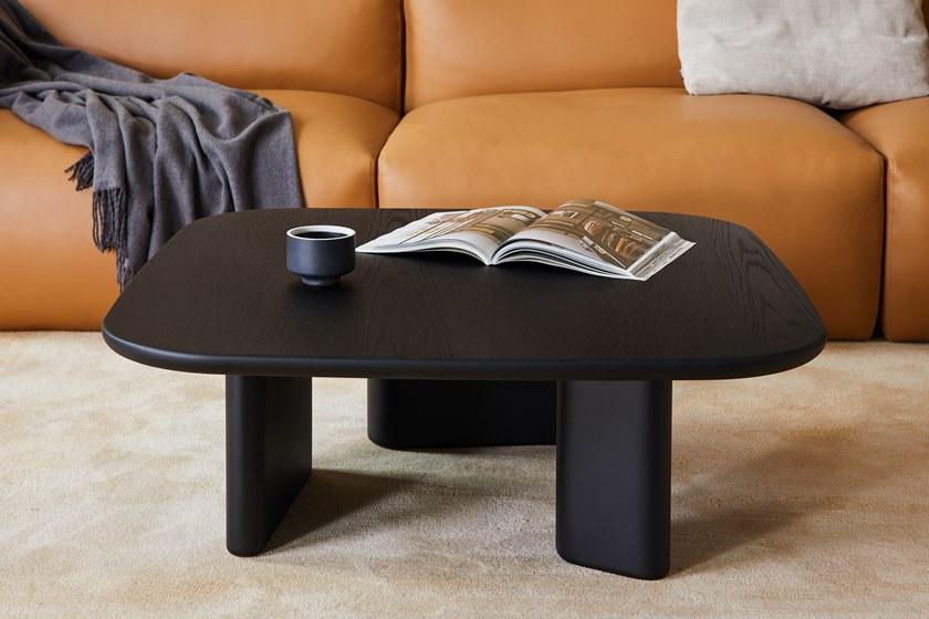 Grado Design Низкий квадратный журнальный столик из мдф  Peb-tb-ct-sq  - Вид №3