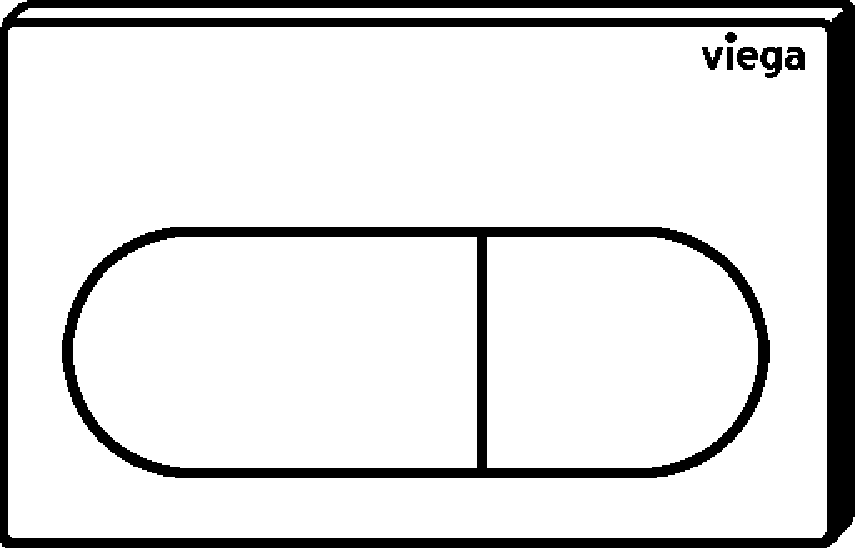 Viega Панель смыва Prevista для унитазов 8602.1 (773755) 773 755 - Вид №2