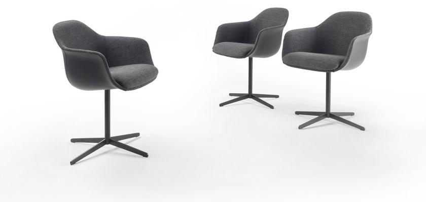 Marelli 4-спицевый тканевый стул с подлокотниками sun-id-1367303 - Вид №1