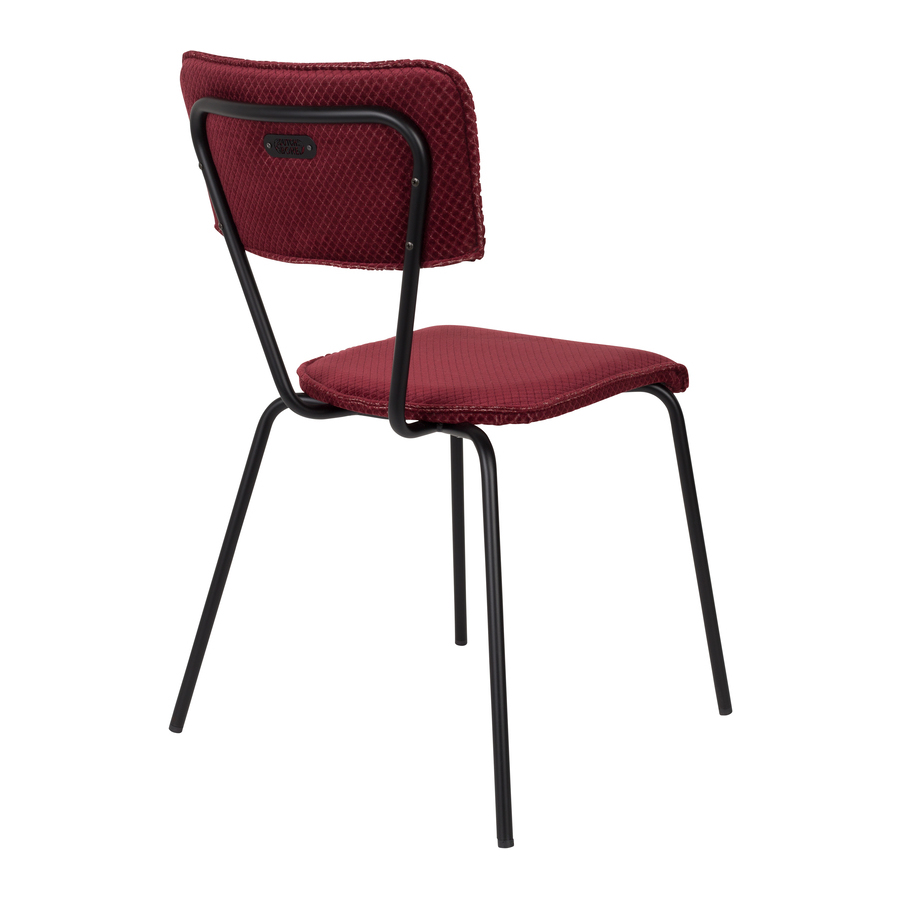 Стул Melonie бордовый Dutchbone 1100349 - Вид №4