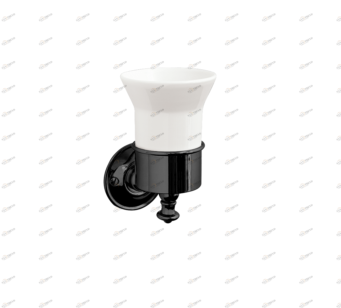 Gentry Home Настенный керамический подстаканник Kent Темный никель GH103177