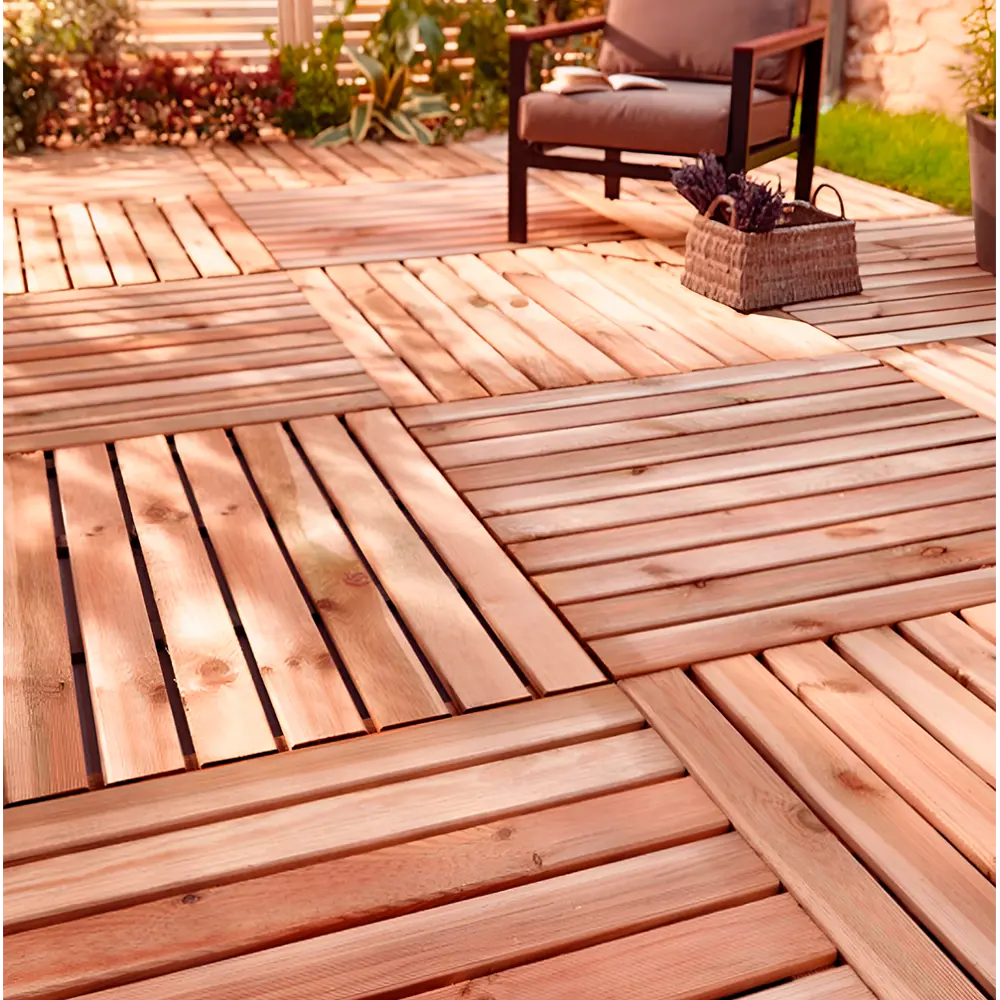 Настил террасный 35x1000x1000 мм 1 м² РУСШПАЛА STLM-2001413 - Вид №1