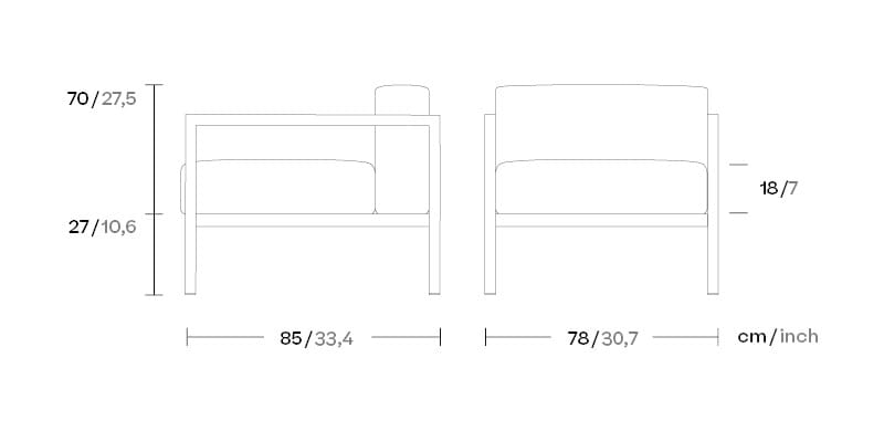 Тканевое садовое кресло Kettal пейзаж ARCH-00027552 - Вид №3