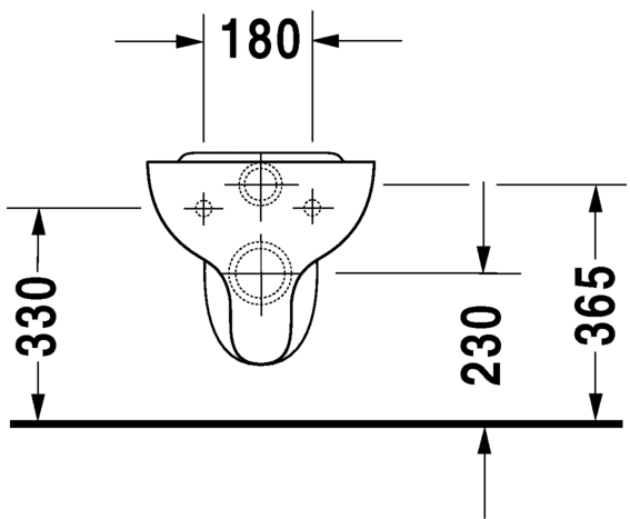 0192090000 Подвесной унитаз настенный Белый Duravit Duraplus Германия - Вид №3