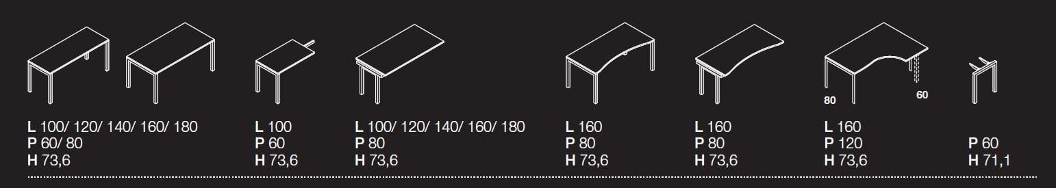 Модульный рабочий стол Las Mobili Oxi ARCH-00083535 - Вид №1