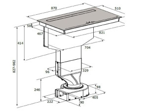 Индукционная плита со встроенной вытяжкой