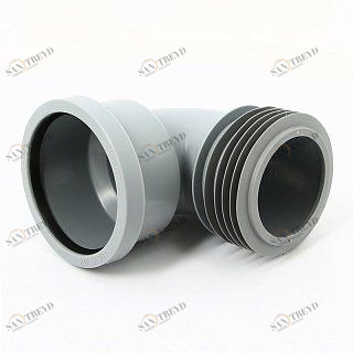 Отвод 110 мм McAlpine L175 мм на 90 с манжетой под раструб MRDC90GR