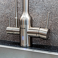 SКN-O3-02-SN Смеситель-озонатор Kona Ozone со встроенным краном для питьевой воды, высокий излив Konaozone  - Вид №16