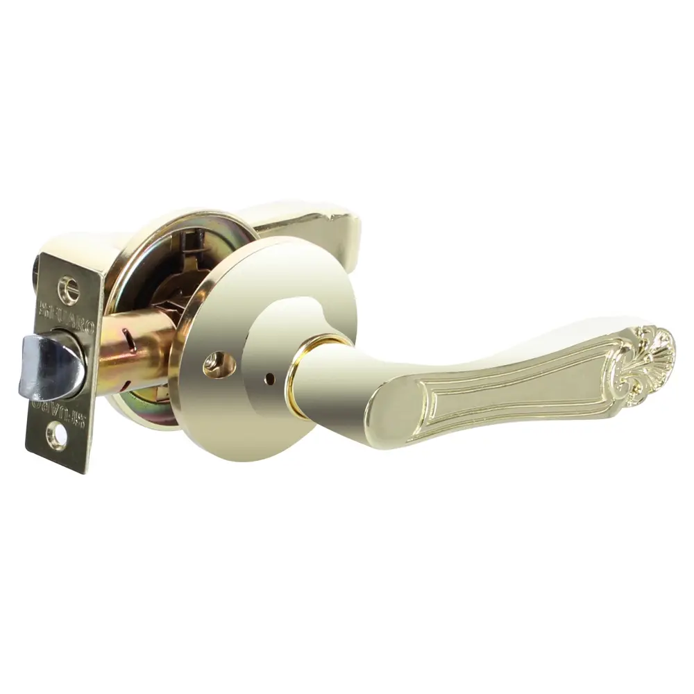 Ручка-защёлка 637/BL РB-B, с фиксатором, цвет золото FUARO STLM-2015047