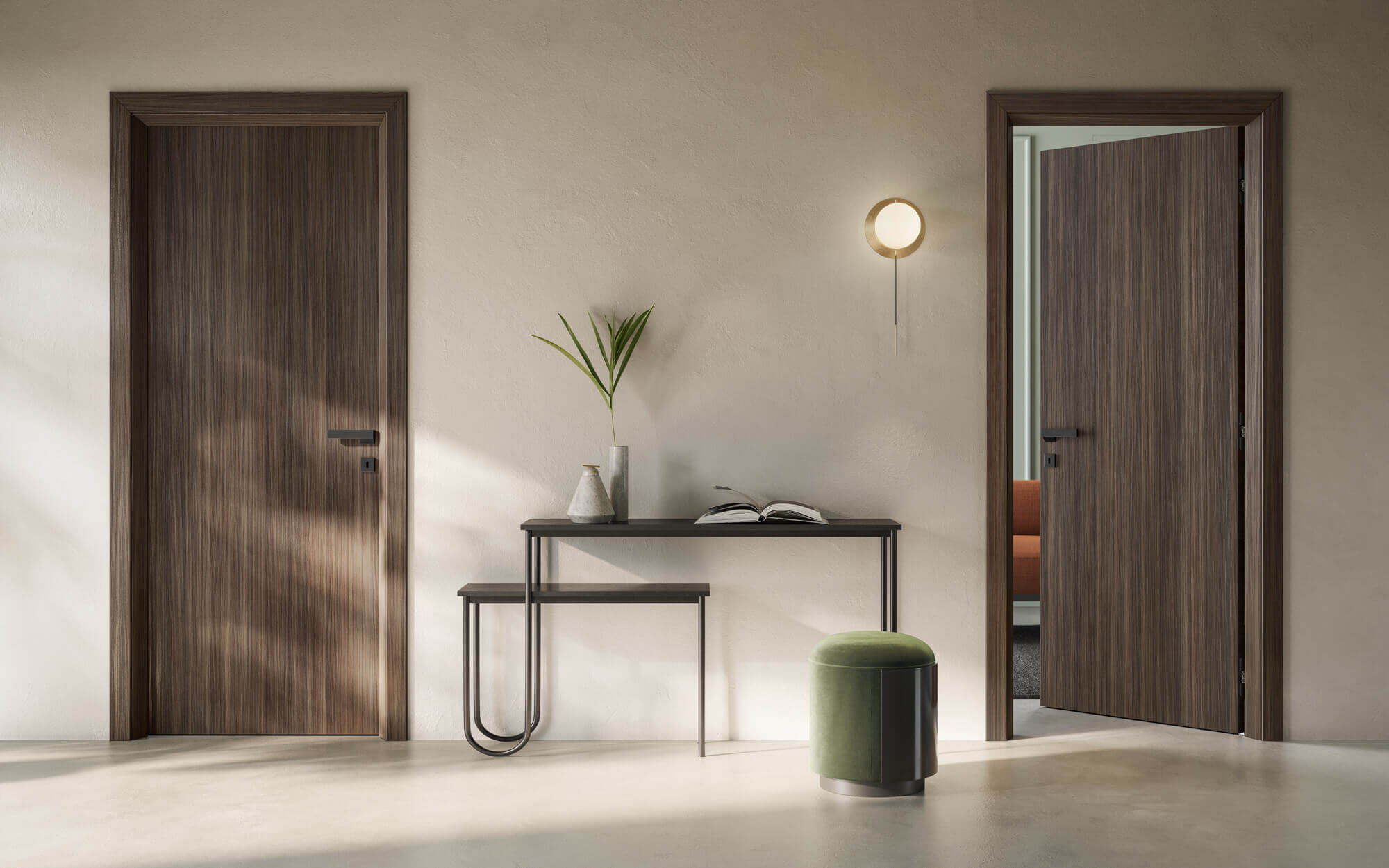 Деревянная отделка ламинат распашная дверь GIDEA Climb ARCH-00151692 - Вид №2