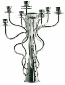 Driade Канделябр с семью ветвями из посеребренного металла  Ds285b7010105