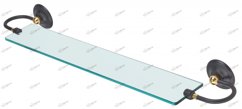 Полка стеклянная, 78 см ART&MAX SOPHIA AM-2147-Nero/Do-Ant