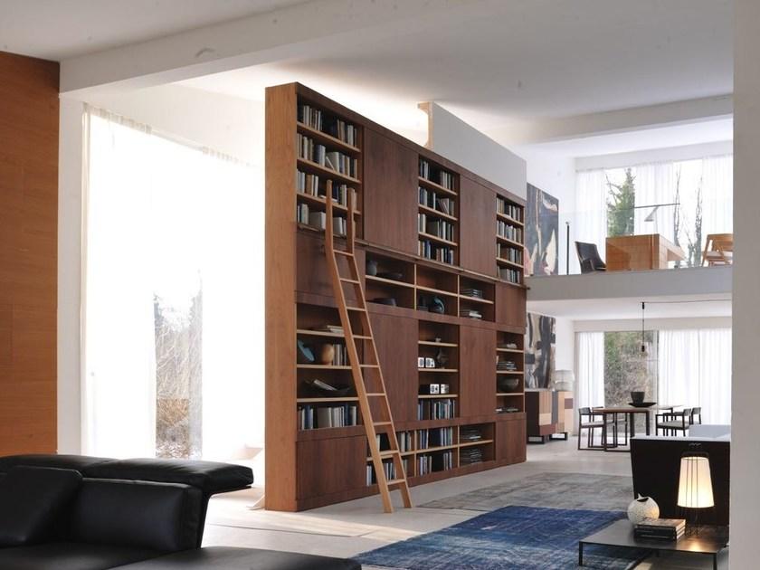 Morelato Модульный книжный шкаф из вишни и ореха  Art. fs3510599  - Вид №3