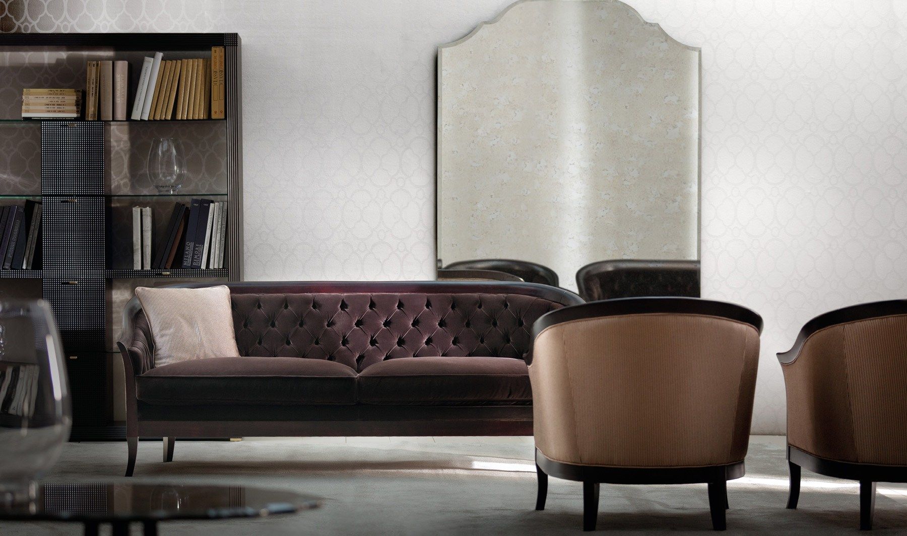 Тканевое кресло с подлокотниками OPERA CONTEMPORARY ARCH-00087096 - Вид №2