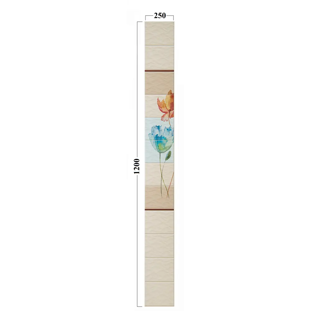 Комплект панелей ПВХ Этюд 8 мм 2700х375 мм 2,025 м² 2 шт VENTA STLM-2162524 - Вид №8