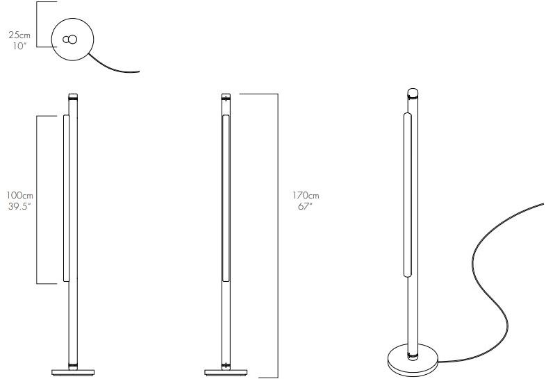 ANDlight Светодиодный торшер Pipeline sun-id-1417768 - Вид №2
