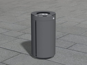 Нержавеющая сталь открытый мусорный бак