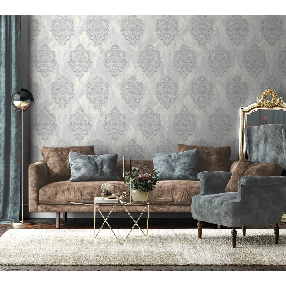 Обои флизелиновые WallSecret Botticelli белые 1.06 м 8638-20 85263841 STLM-2130249 - Вид №2