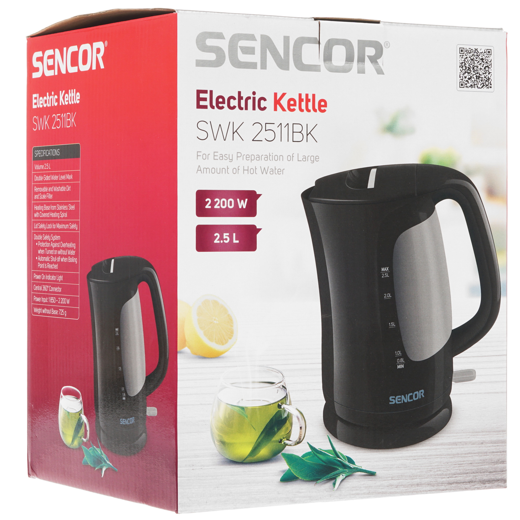 8185261 Электрочайник Sencor SWK 2511BK черный STDN-0013386 - Вид №5