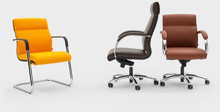 Viganò Кожаное кресло руководителя с 5 спицами и подголовником Icaro sun-id-1462753 - Вид №1