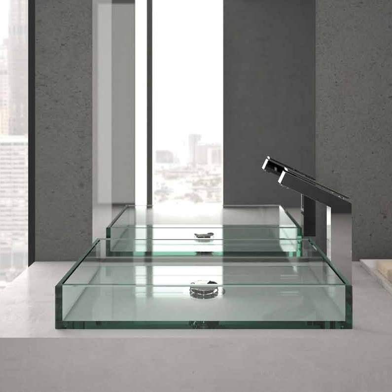 4856 1 Euclide Смеситель для раковины высокий цвет хром Mamoli 38143 - Вид №2