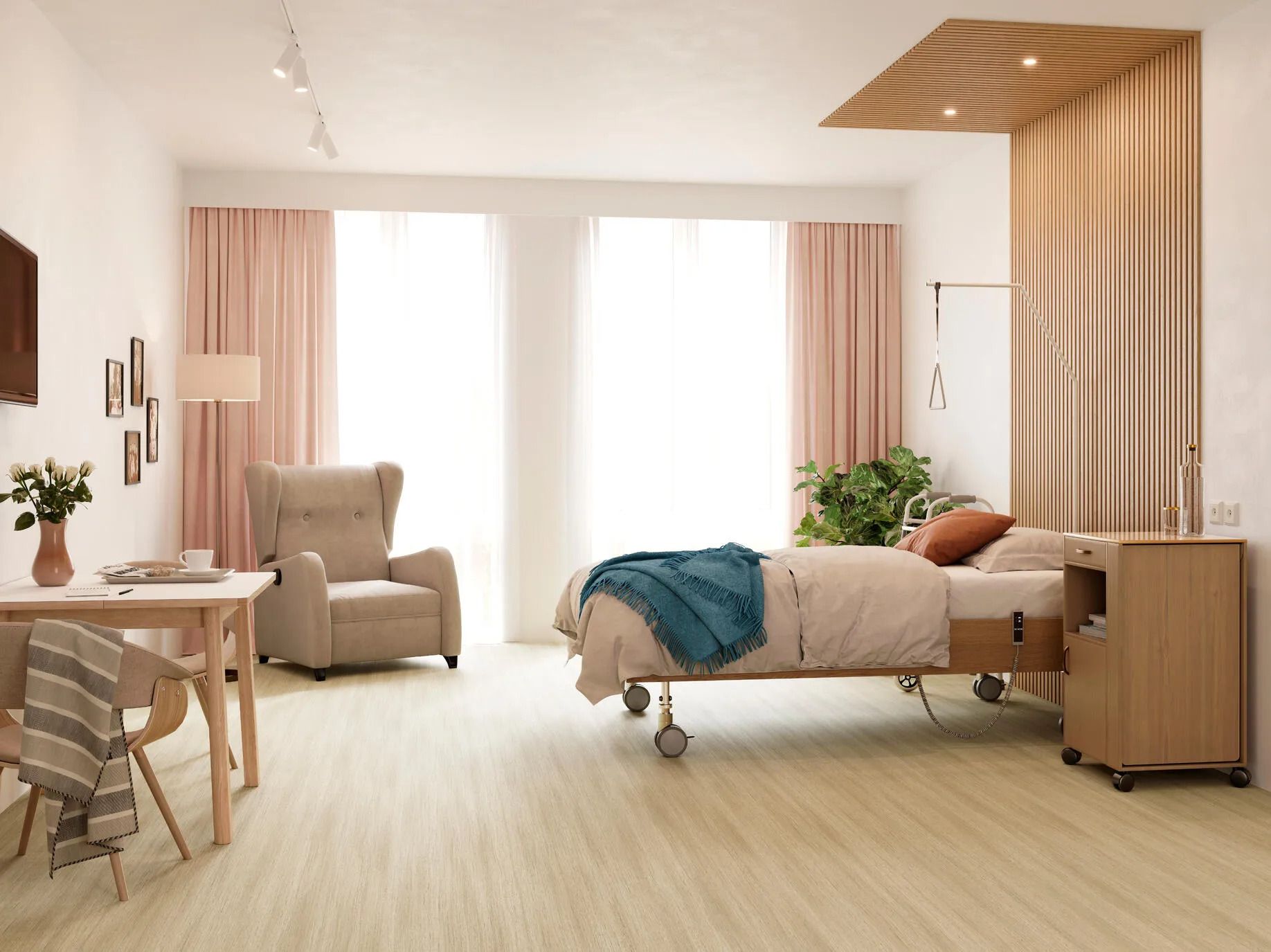 Нескользящий виниловый пол с эффектом дерева BEAUFLOR Sonipro ARCH-00042902 - Вид №1