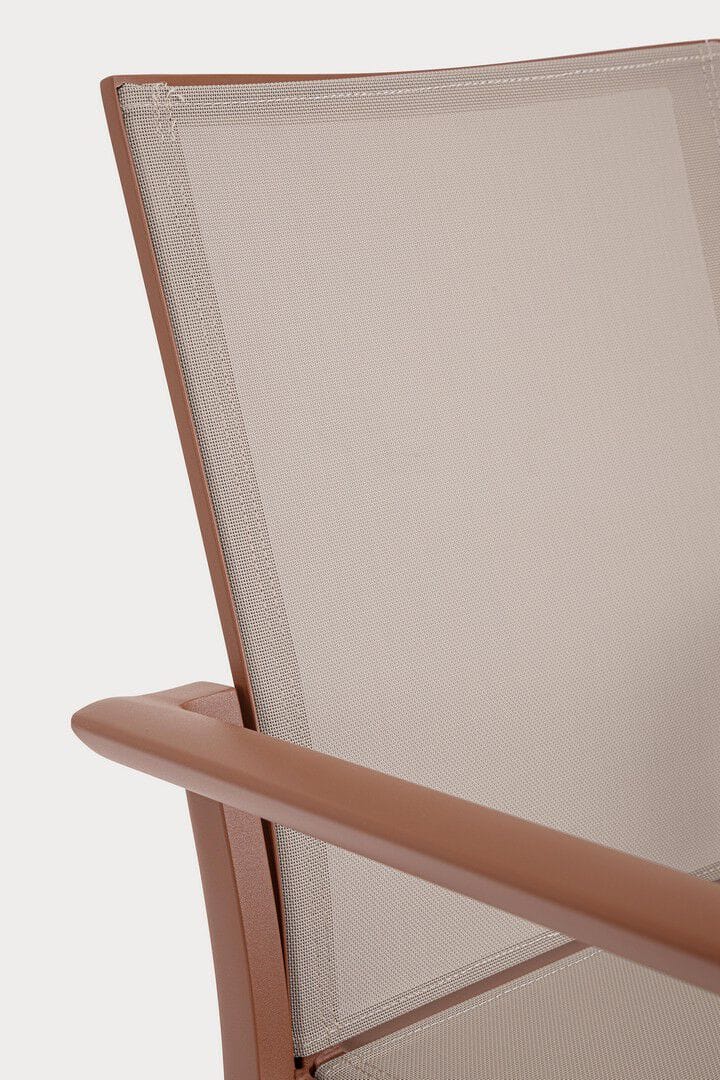 Алюминиевый штабелируемый садовый стул с подлокотниками BIZZOTTO Konnor ARCH-00101358 - Вид №2