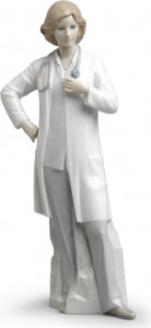 10669030 LLADRO Фигурка Lladro "Доктор (женщина)" 14х31см Фарфор