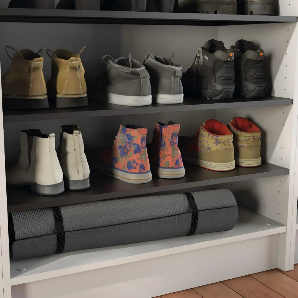 Полка для шкафа Лион 80x54.5 см KONSENSA МДФ цвет черный STLM-2184453