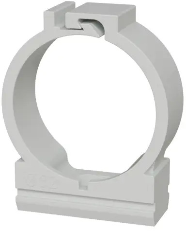 LEXMAN Держатель для труб с защелкой 32 мм серый комплект 10 шт 88460845