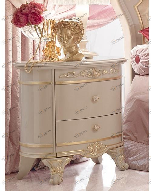 Barnini Oseo Прикроватная тумбочка из шпонированной древесины с ящиками Diamante Dt 3