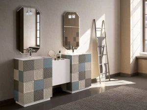 Archeda Тумба под умывальник из дерева с зеркалом Decò