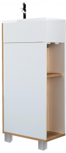 У85930 Тумба с раковиной Laura 40Н 1д. Дуб Сонома 1 Marka Laura