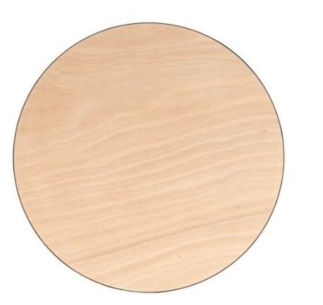 TrackDesign Круглый журнальный столик из стали Corten ™ и дерева окуме  Tt0747001  - Вид №2