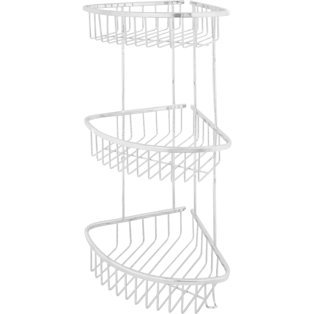 Полка для ванной комнаты Verran трёхъярусная, 25x54.5x19 см STLM-2034483