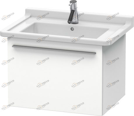 XL605601818 Тумбочка подвесная X-Large #XL6056 600 x 468 мм Белый матовый, декор Duravit