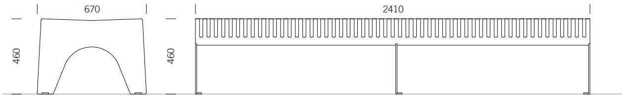 BENKERT BANKE Скамья из нержавеющей стали без спинки Chalidor sun-id-1356288 - Вид №4