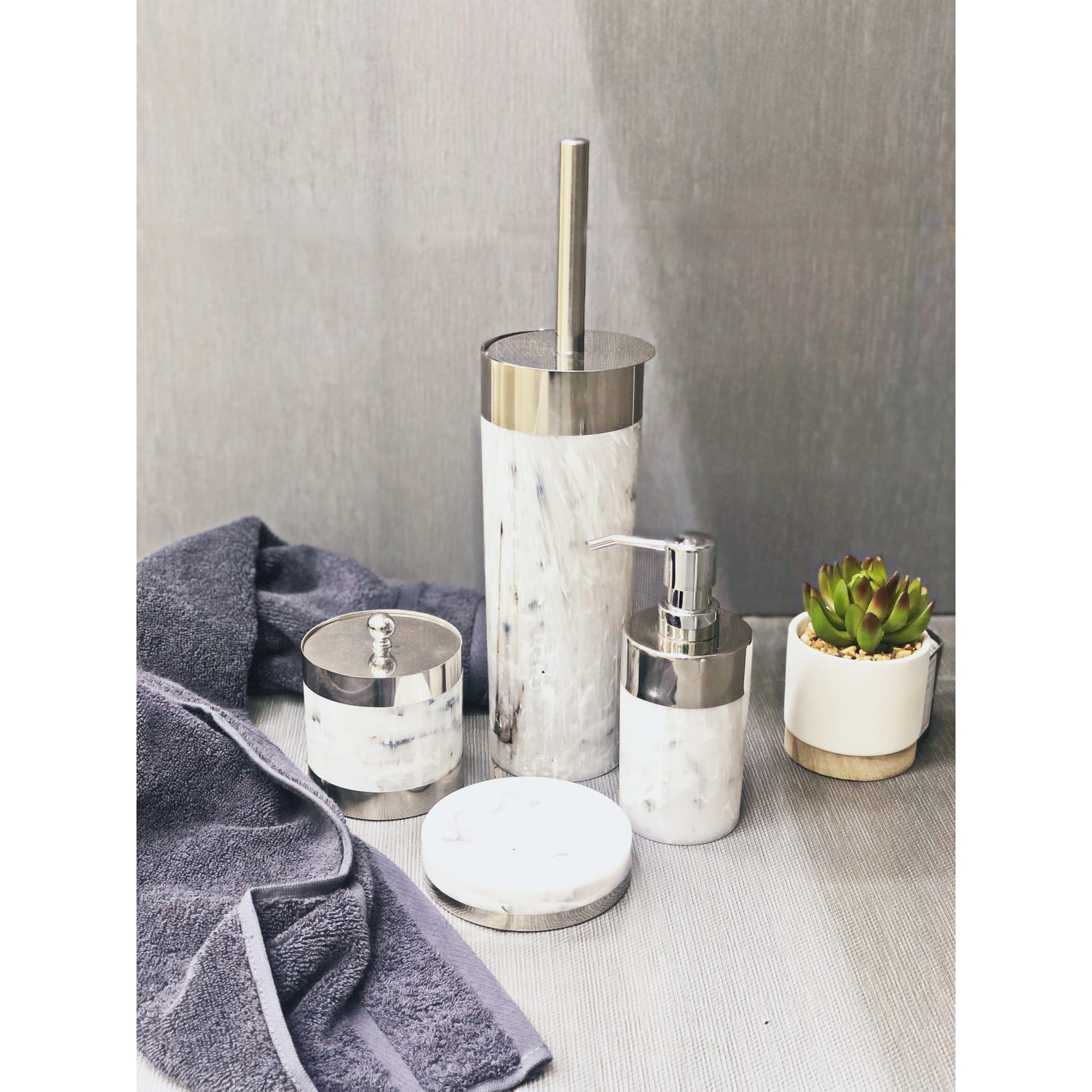 16419295 Ёршик для унитаза напольный «», полистирол, цвет белый Allure Santreyd - Вид №1