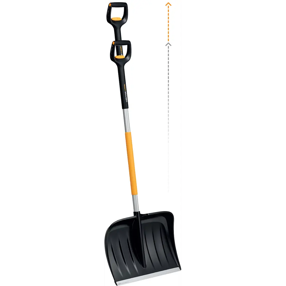 Лопата для уборки снега Fiskars X-series 52x143 см пластик с черенком STLM-2085716 - Вид №3