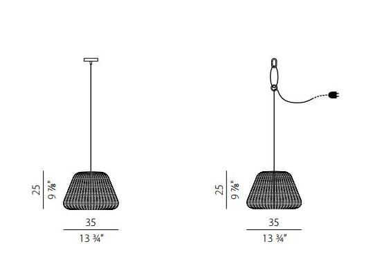 Открытый ротанга подвесной светильник Panzeri Ralph ARCH-00042134 - Вид №9