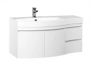 Тумба под раковину Aquanet Опера 115 L белый (2 дверцы 2 ящика)
