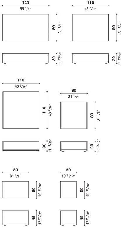 ACERBIS Прямоугольный журнальный столик из нержавеющей стали и хрусталя sun-id-1503791 - Вид №4